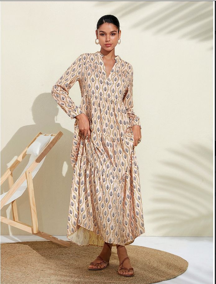 Women's Fashion Personalized Printed Long Sleeve Dress